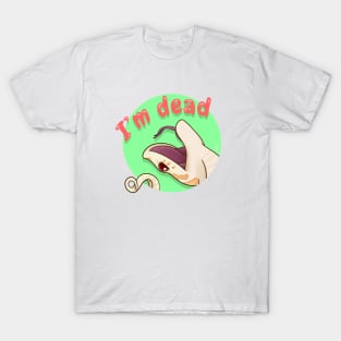 Albino Western Hognose Snake playing dead T-Shirt